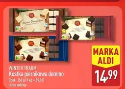 ALDI Kostka piernikowa domino różne rodzaje WINTER TRAUM oferta