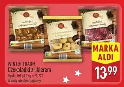 ALDI Czekoladki z likierem brandy WINTER TRAUM oferta