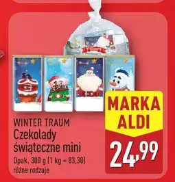 ALDI Czekolady świąteczne mini WINTER TRAUM różne rodzaje oferta