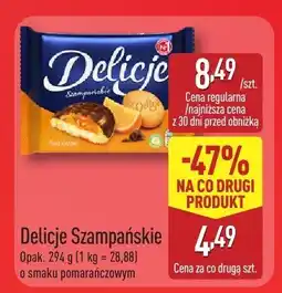 ALDI Biszkopty Szampańskie o smaku pomarańczowym Delicje oferta