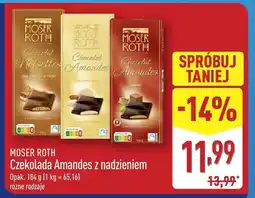 ALDI Czekolada Moser Roth Amandes z nadzieniem oferta