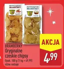ALDI Chipsy oryginalne czeskie BRAMBURKY oferta