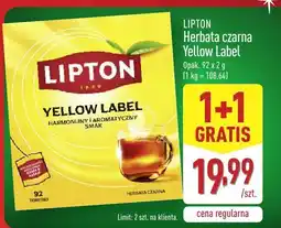 ALDI Herbata LIPTON Yellow Label czarna oferta