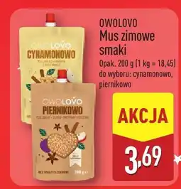 ALDI Mus zimowe smaki OWOLOVO cynamonowo piernikowe oferta