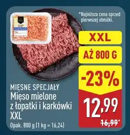 ALDI Mięso mielone z łopatki i karkówki XXL Aldi oferta