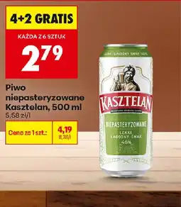 Biedronka Kasztelan Piwo niepasteryzowane oferta