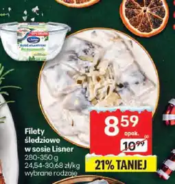 Delikatesy Centrum Filety śledziowe w sosie Lisner 280-350g wybrane rodzaje oferta