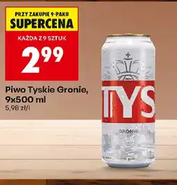 Biedronka Tyskie Piwo Gronie oferta
