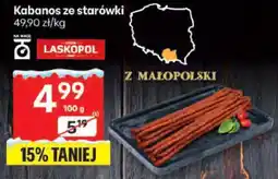 Delikatesy Centrum Kiełbasa Kabanos ze starówki Laskopol z Małopolski oferta