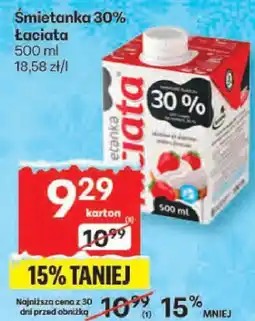 Delikatesy Centrum Śmietanka Śmietanka 30% Łaciata oferta