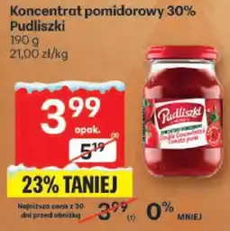 Delikatesy Centrum Koncentrat pomidorowy 30% Pudliszki 190g oferta