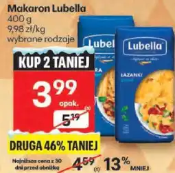 Delikatesy Centrum Makaron Lubella wybrane rodzaje oferta