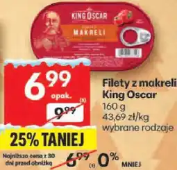 Delikatesy Centrum Filety z makreli King Oscar wybrane rodzaje oferta