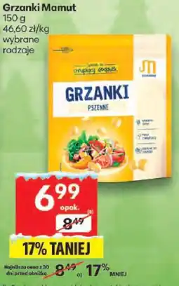 Delikatesy Centrum Grzanki Mamut wybrane rodzaje oferta