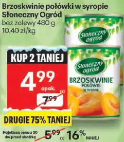 Delikatesy Centrum Brzoskwinie połówki w syropie Słoneczny Ogród bez zalewy oferta