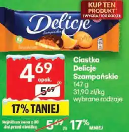 Delikatesy Centrum Ciastka Delicje Szampańskie wybrane rodzaje oferta