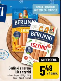 Polomarket Berlinki z serem lub z szynki Berlinki Animex oferta