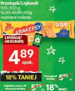 Delikatesy Centrum Przekąski Lajkonik wybrane rodzaje oferta