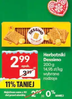 Delikatesy Centrum Herbatniki Dessino wybrane rodzaje oferta