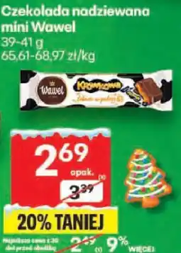 Delikatesy Centrum Czekolada nadziewana mini Wawel 39-41g wybrane rodzaje oferta