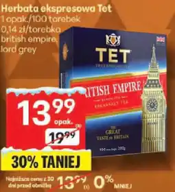 Delikatesy Centrum Herbata ekspresowa Tet british empire lord grey oferta