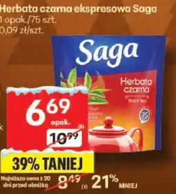 Delikatesy Centrum Herbata czarna ekspresowa Saga oferta
