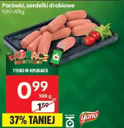 Delikatesy Centrum Parówki serdelki drobiowe Diano oferta