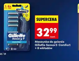 Biedronka Gillette Maszynka Sensor3 Comfort oferta