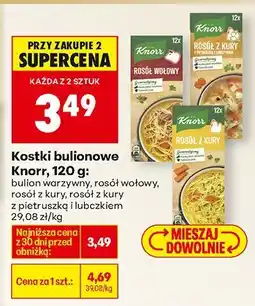Biedronka Kostki bulionowe Knorr, 120 g: bulion warzywny oferta