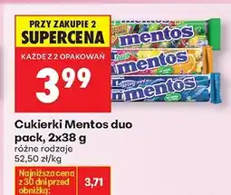 Biedronka Cukierki duo pack, 2x38 g Mentos oferta