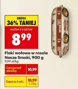 Biedronka Flaki wołowe w rosole Nasze Smaki oferta