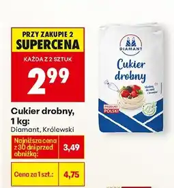 Biedronka Cukier drobny, 1 kg Diamant oferta