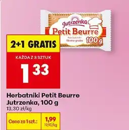 Biedronka Herbatniki Petit Beurre, 100 g Jutrzenka oferta