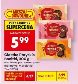 Biedronka Ciastka Paryskie wiśniowe Bonitki oferta