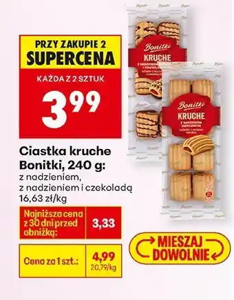 Biedronka Ciastka kruche z nadzieniem Bonitki oferta