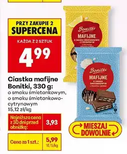 Biedronka Ciastka mafijne o smaku śmietankowym Bonitki oferta