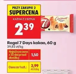 Biedronka Rogal kakaowy 7 Days oferta