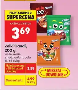Biedronka Żelki węże Candi oferta