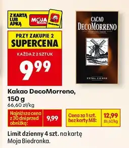 Biedronka Kakao, 150 g DecoMorreno oferta