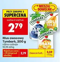 Biedronka Mus owocowy różne rodzaje Tymbark oferta