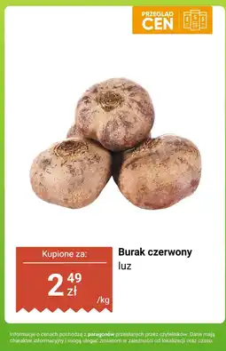 Biedronka Burak czerwony luz Biedronka oferta