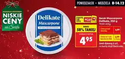 Biedronka Serek mascarpone, 250 g Delikate oferta