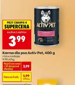 Biedronka Activ Pet Karma dla psa oferta
