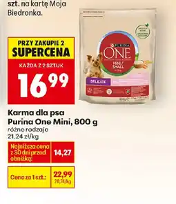 Biedronka Purina One Karma dla psa Mini oferta