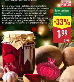 ALDI Buraki czerwone oferta