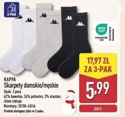 ALDI Skarpetydamskie/męskie oferta
