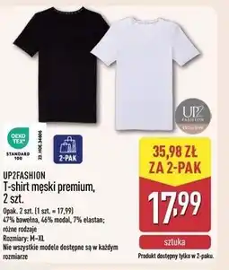 ALDI T-shirt męski premium, 2 szt oferta