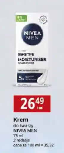 E.Leclerc Krem do twarzy łagodzący nawilżający Nivea Men Sensitive oferta