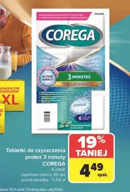 Carrefour Tabletki do czyszczenia protez Corega Tabs oferta