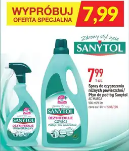 E.Leclerc Płyn dezynfekuje i czyści podłogi inne powierzchnie eukaliptus Sanytol oferta